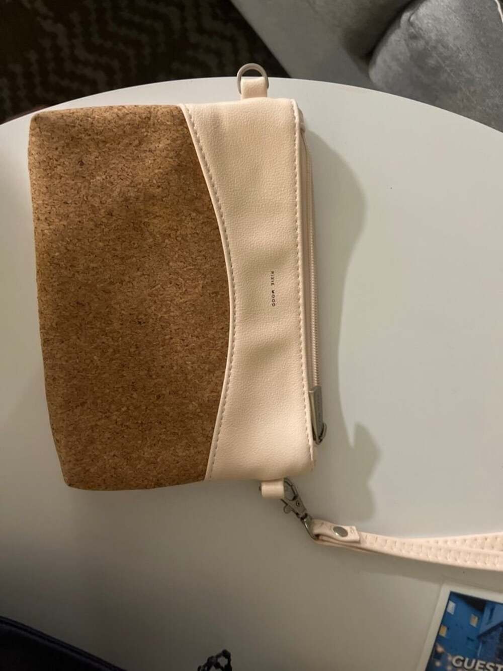 Pixie Mood Cork and Vegan Leather Wristlet Clutch